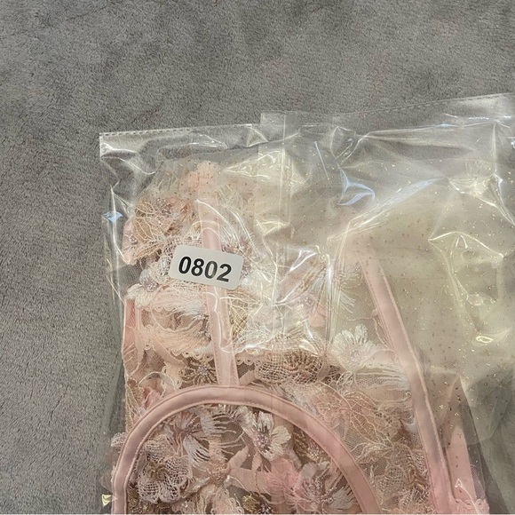 New! for love and lemons mae teddy with garters 10802 - Picture 14 of 14